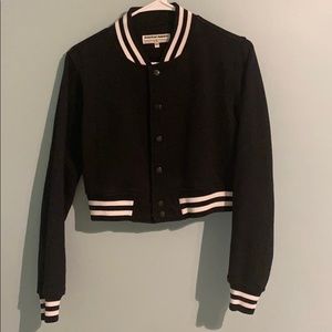 American Apparel Cropped Bomber Jacket